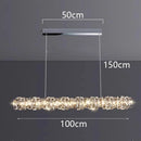 Axyaa Crystal Chandelier Pendant Light for Living Room and Dining Room
