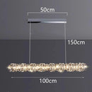 Axyaa Crystal Chandelier Pendant Light for Living and Dining Room