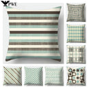 Axyaa Geometric Texture Cushion Cover 45x45cm Polyester Decorative Pillow Cover