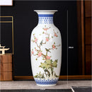 Axyaa Blue and White Ceramic Vase for Living Room Decoration and Flower Arrangement
