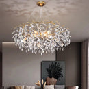 Axyaa Modern Luxury LED Crystal Chandelier for Elegant Home Décor
