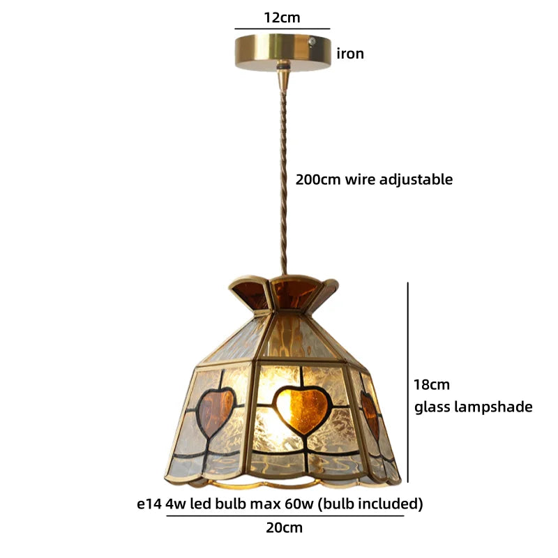 Axyaa Clear Glass LED Pendant Lights Modern Minimalist Hanging Lamp