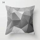 Axyaa Grey Family Pillowcase Square Cushion Cover for Home Office
