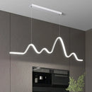 Axyaa LED Strip Pendant Lights for Modern Dining Tables and Bar Counters