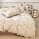 Axyaa Modern Minimalist Duvet Cover Bedding Sets, All Season Comfort, Solid Color