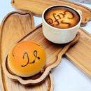 Axyaa Wooden Tea Coffee Tray Dessert Plate Kitchen Decor Food Dish Tray