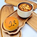 Wooden Tea Coffee Tray by Axyaa - Multi-Purpose Food Dish Plate for Home Decor