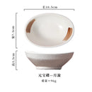 Axyaa Japanese Style Ceramic Snack Plates with Dipping Bowls