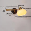 Axyaa Swing Arm LED Wall Lamp with Switch for Bedside Reading & Interior Lighting