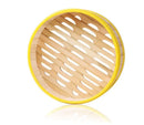 Axya 12” Bamboo Steamer Basket with Lid for Cooking Dim Sum, Fish, Rice