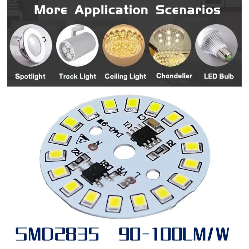 Axyaa AC220V LED Downlight SMD2835 Circuit Board Panel Module spotlight