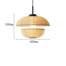 Axyaa Vintage Fabric Lantern Pendant Lights for Home Dining Room
