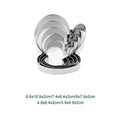 Axyaa Christmas Cookie Cutter Set - Stainless Steel Xmas Themed Biscuit Cutters