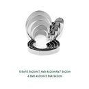 Axyaa Christmas Cookie Cutter Set - Stainless Steel Xmas Themed Biscuit Cutters