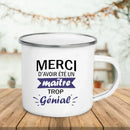 Axyaa Enamel Mug Super Teacher Print Creative Coffee Cup - Teacher Gifts