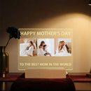Axyaa Custom Acrylic Lamp with Photo & Text, Personalized Gift for Loved Ones