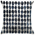 Abstract Blue Pattern Pillow Covers by Axyaa - Sofa, Bedroom, Car Cushion Cover