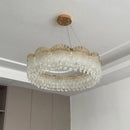 Axyaa Luxury Crystal Chandelier, French Dining Table Set, European Lamps