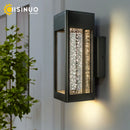 Axyaa Crystal Bubble Glass Outdoor Wall Lamp 11W LED IP65 Sconce Garden Light