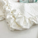 Axyaa Floral Embroidered Summer Blanket Set - Lightweight Quilted Comforter