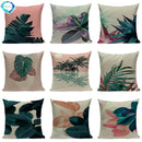 Axyaa Palm Leaves Cushion Cover - Home Decor Accent