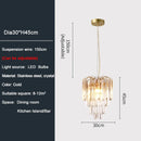 Crystal Pendant Light: Light Luxury Bar Counters LED Hanging Lamp & Home Lighting by Axyaa