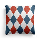 Axyaa European Beige Flag Pillow Cover - 45x45, British Style, Mediterranean Influence