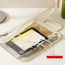 Axyaa Foldable Book Storage Bag: Large Capacity, Transparent, Waterproof Organizer