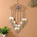 Axyaa Evil Eye Dreamcatcher Boho Wall Decor Handmade Feather Dreamcatcher Art