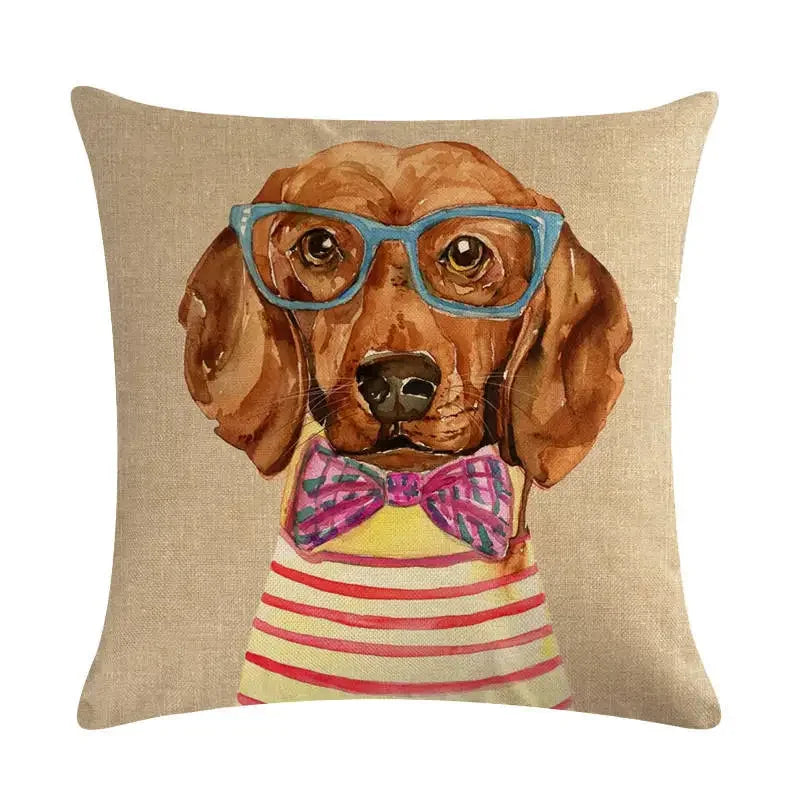 Axyaa Animal Body Pillow Case Linen Seat Cover for Home or Office Decor 45*45cm