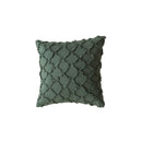 Axyaa Moroccan Jacquard Cotton Tufted Pillowcase Set, Geometric Design, Headboard Cushion Cover