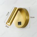 Axyaa LED 3W Rotating Spotlight Warm Light USB Charging Bedroom Reading Light
