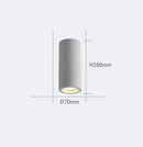 Axyaa Nordic Industrial Gray LED Tube Ceiling Lamps