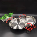 Axya Stainless Steel Paella Pan Seafood & Chicken Dish Cooker