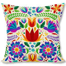 Floral Pattern Throw Pillow Covers by Axyaa for Sofa, Bedroom, Car