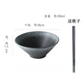 Axyaa Ramen Soup Salad Dessert Sashimi Bowl Set - Retro Japanese Ceramic Bowls