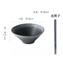 Axyaa Ramen Soup Salad Dessert Sashimi Bowl Set - Retro Japanese Ceramic Bowls