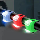 Axyaa Silicone Bike Light Set: Waterproof LED Front & Tail Lantern - Bright Flashlight