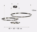 Axyaa Modern Circular Ring Pendant Light for Minimalist Living Room