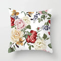 Axyaa Flower Butterfly Pattern Decorative Pillowcase for Home Sofa.