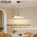 Axyaa Walnut LED Pendant Light for Home Decor and Lighting
