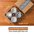 Axyaa Mini Ceramic Plate Set for Sushi Soy Sauce & Snacks