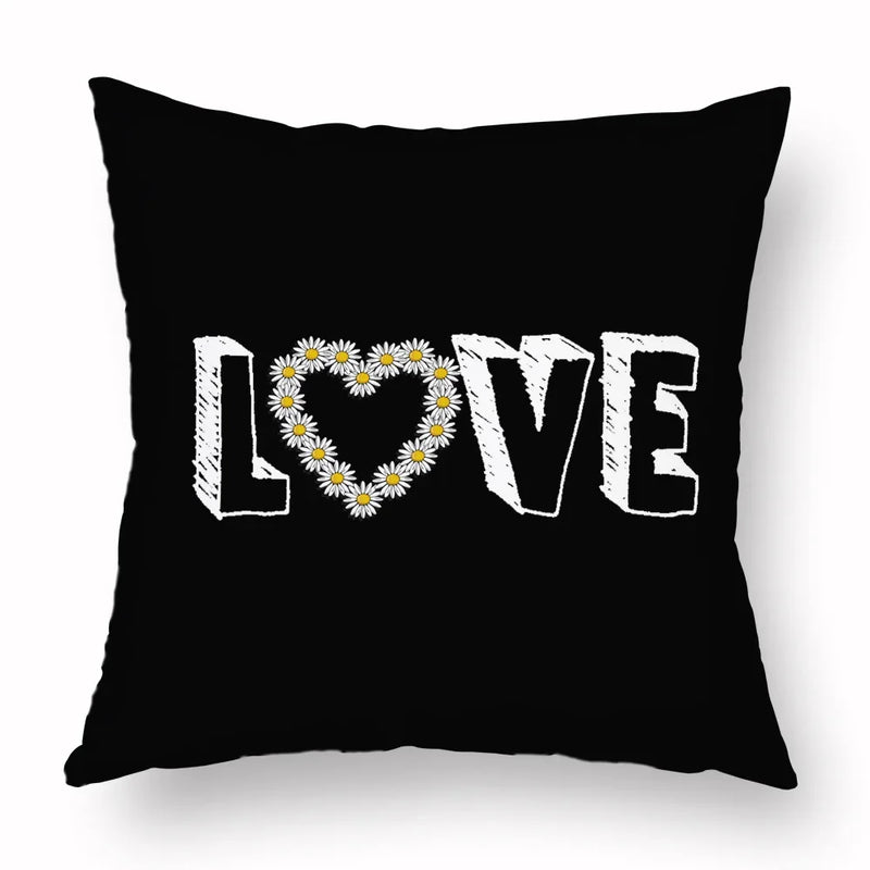 Axyaa Yellow Daisy Peach Skin Pillowcase