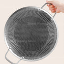 Axyaa Stainless Steel BBQ Grill Pan and Wok for Outdoor Cooking and Camping