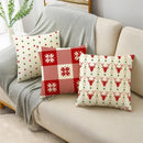 Axyaa Merry Christmas Linen Pillowcase Cushion Cover 45x45cm