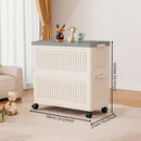 Axyaa Foldable Toy Storage Bin with Wheels - Large Capacity for Bedroom & Living Room