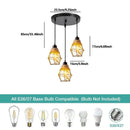Axyaa Retro Industrial E27 Pendant Light for Farm Living Room Bedroom Dining Hallway