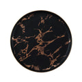 Axyaa Golden Marble Pattern Ceramic Plate - New Nordic Style Steak Plate
