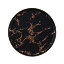 Axyaa Golden Marble Pattern Ceramic Plate - New Nordic Style Steak Plate