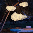 Axyaa White Cotton Cloud Chandelier Ceiling Lampshade for Living Room Lighting